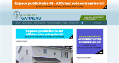 Desktop Screenshot of logementsgatineau.com