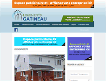 Tablet Screenshot of logementsgatineau.com